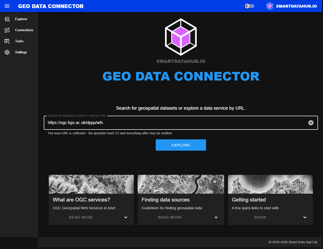 Main Application Menu