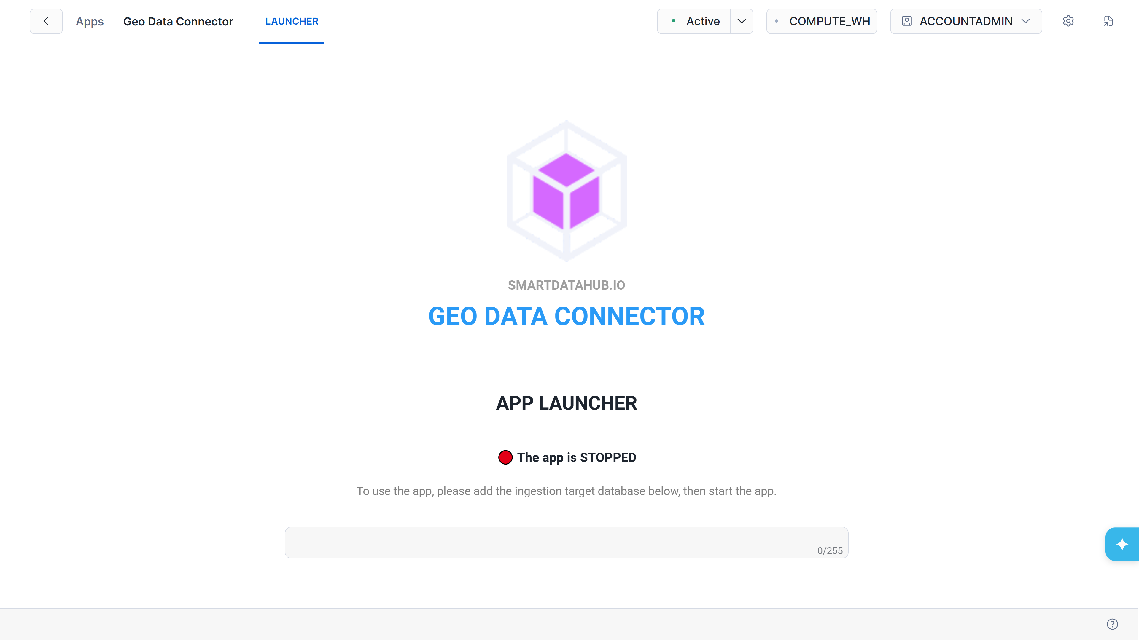 Configure Target Database