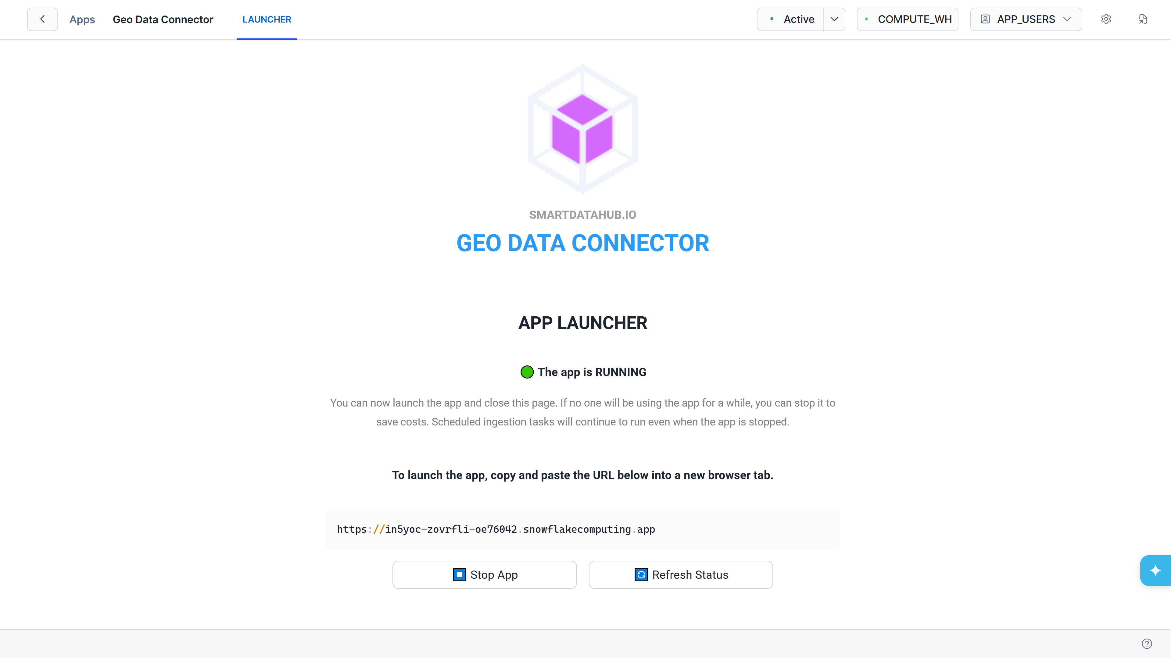 App Running